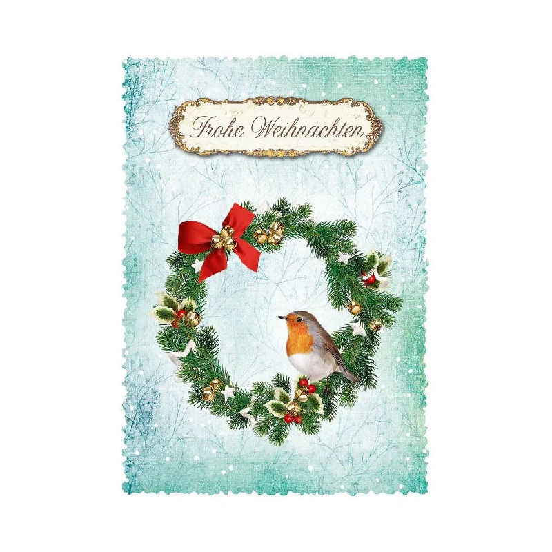 Christmas Wreath, German Card by Gespansterwald GmbH