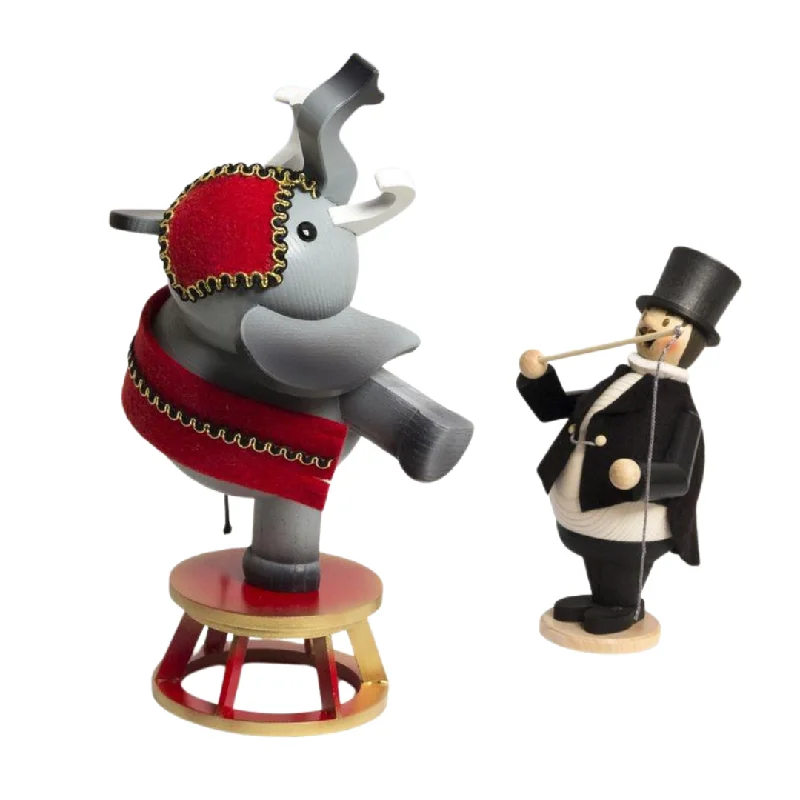 Circus Elephant and Trainer Smoker by Kuhnert GmbH