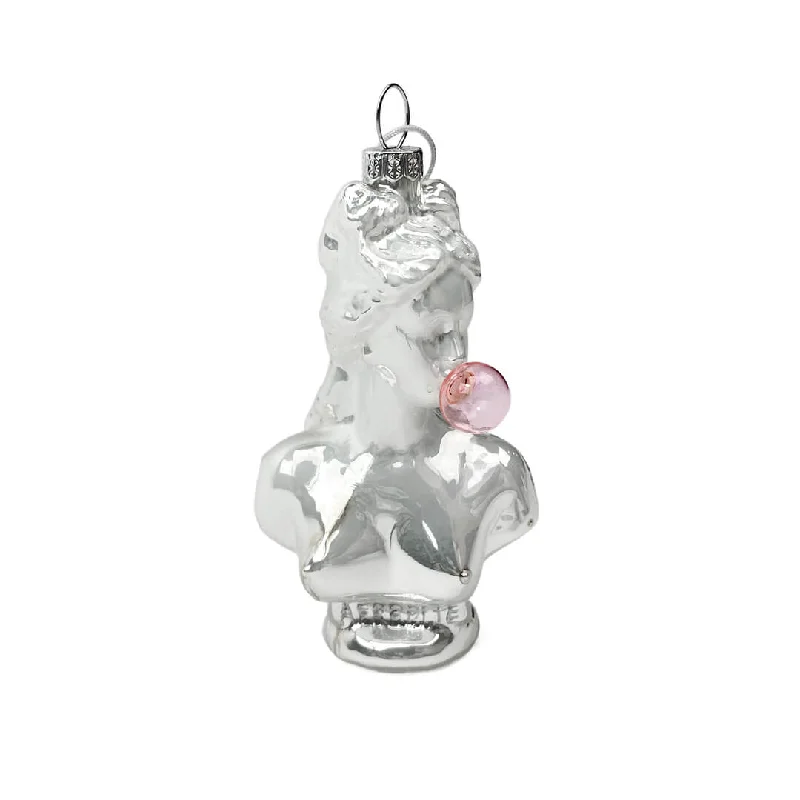 Classical Bust with Bubble Gum Glass Ornament 3.75"