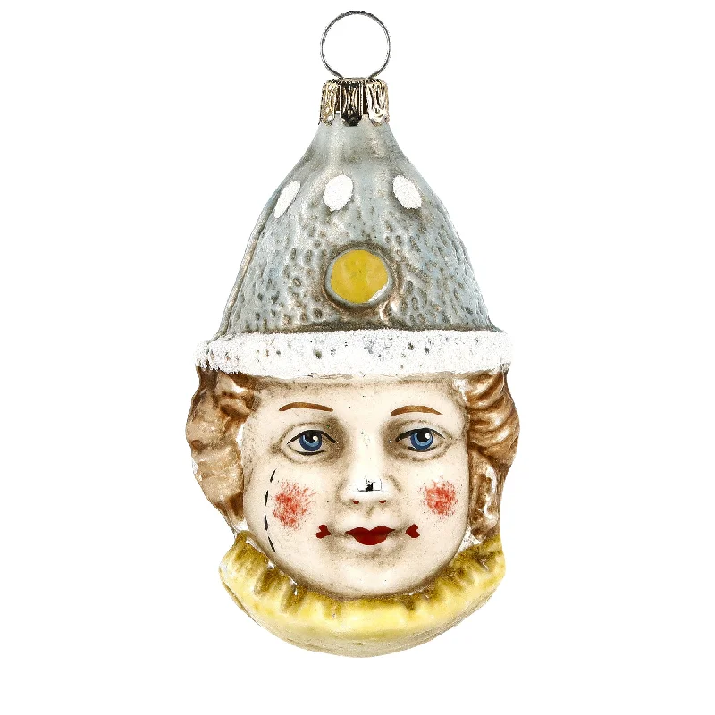 Clown in Blue Cap Ornament by Marolin Manufaktur