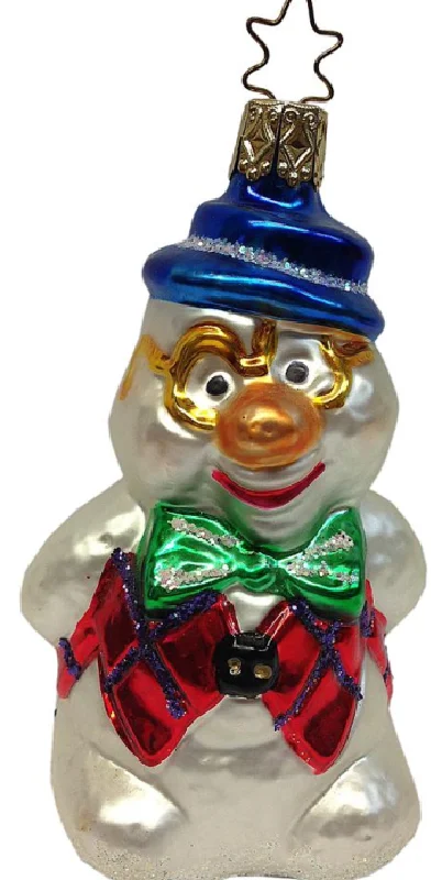 Clumsy Cutie Snowman Ornament by Inge Glas of Germany