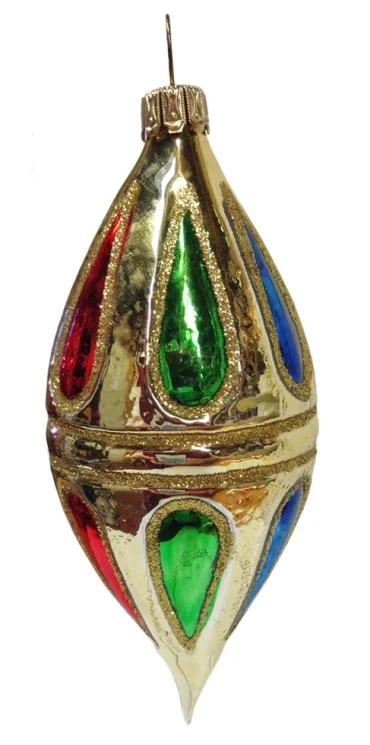 Colorful Drop Ornament by Old German Christmas