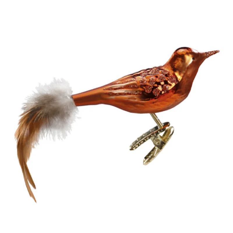 Copper Birdie Ornament by Inge Glas of Germany