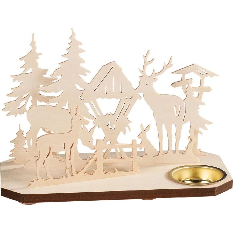 Deer Feeding Tea Light by Taulin