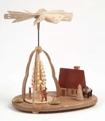 Deer Pyramid with House Incense Smoker by Volker Zenker