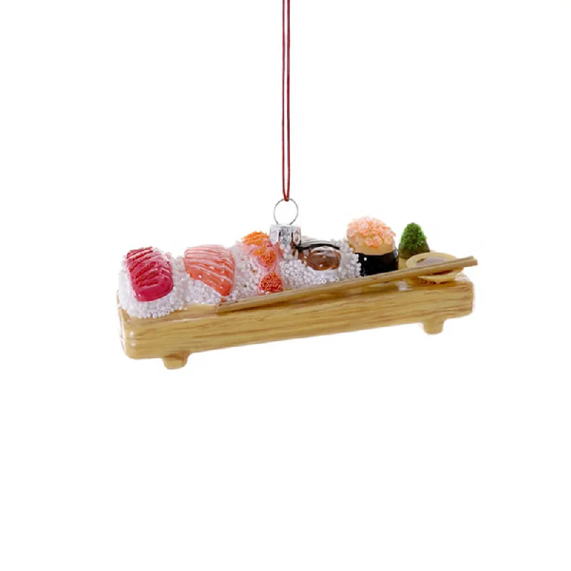 Deluxe Sushi Board Ornament 4.5"