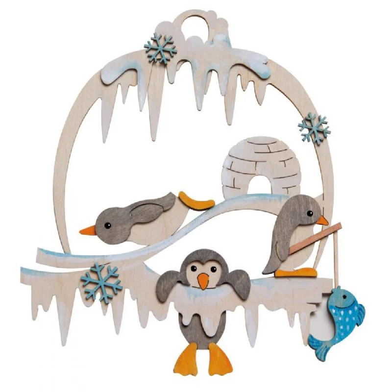 DIY Kit, Penguin Window Hanging Decoration by Kuhnert GmbH