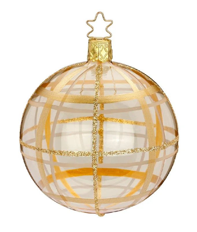 Dressy Check Ornament by Inge Glas of Germany