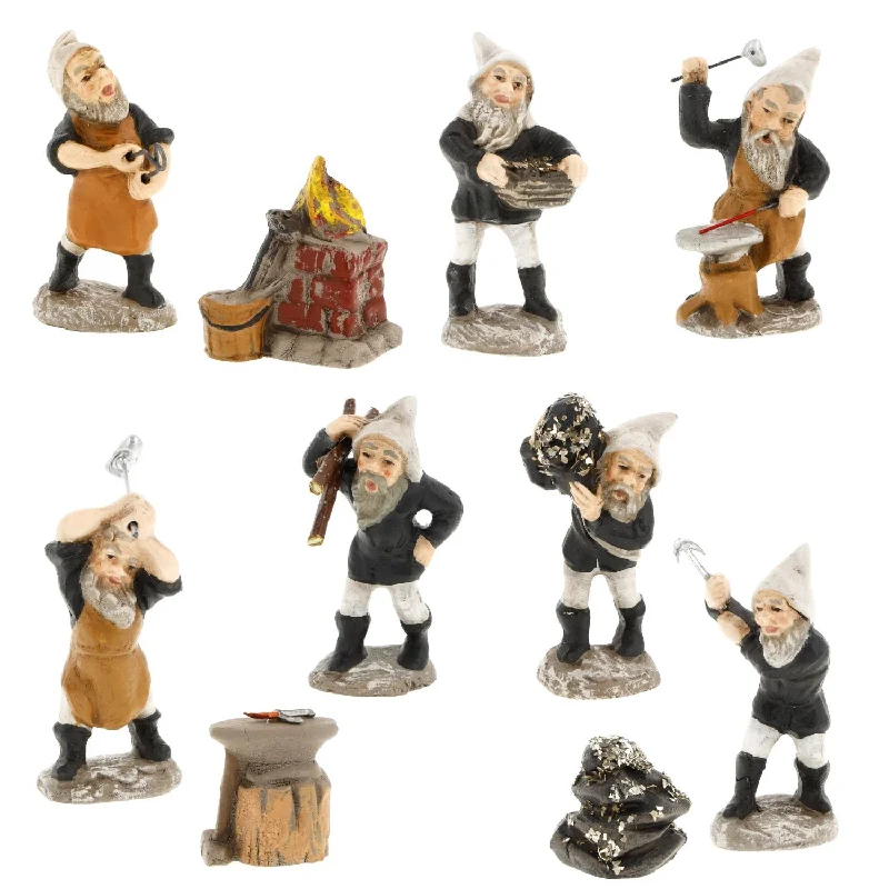 Dwarfs as Miners, Set of 10 by Marolin Manufaktur