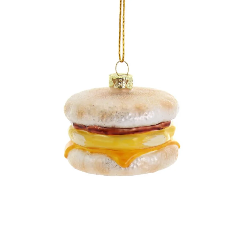 Egg McMuffin Sandwich Ornament 2.5"