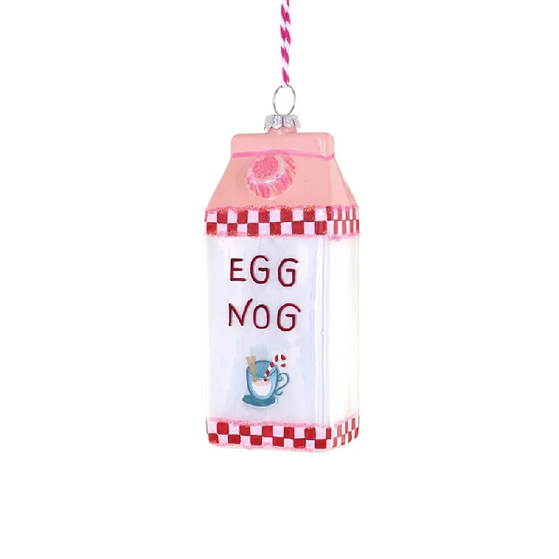 Egg Nog Ornament 4.75"