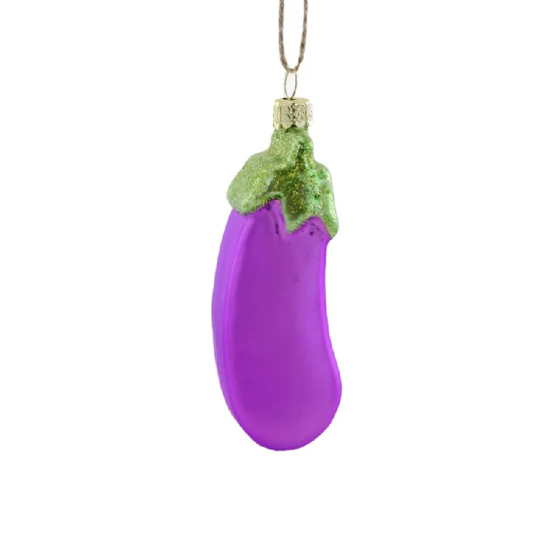 Eggplant Emoji Ornament 3.5"