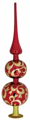 Elegant Red Tree Topper by Inge Glas of Germany