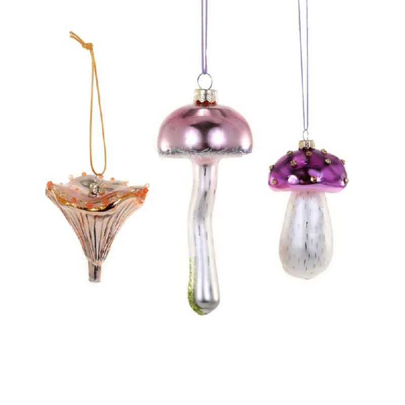 Enchanted Toadstools Ornaments (Set of 3)