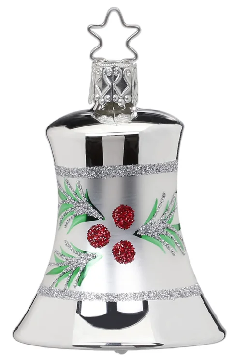 Evergreen Bell, silver shiny by Inge Glas of Germany