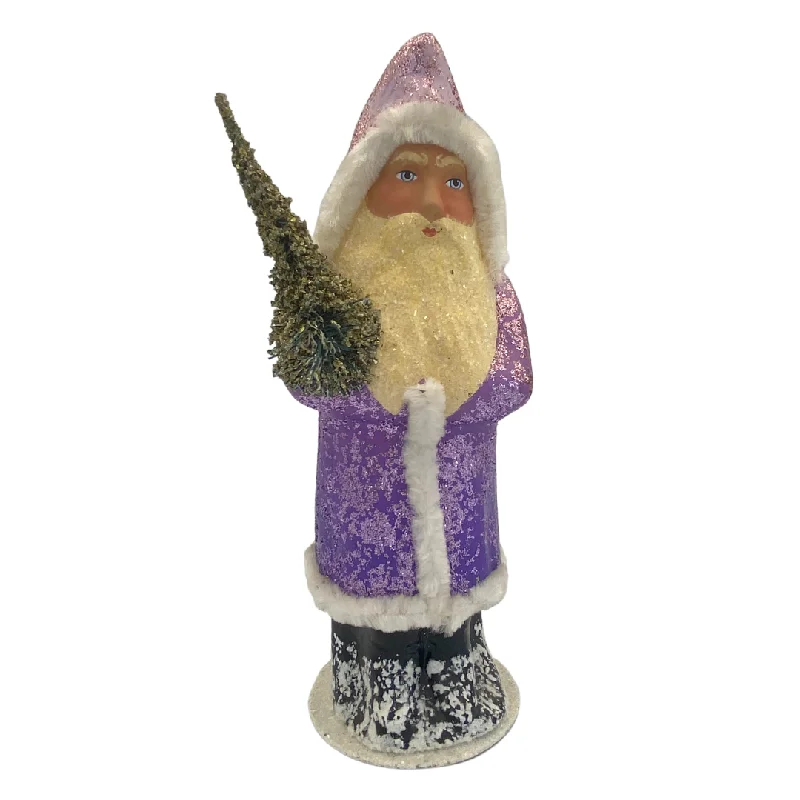 One-of-a-Kind Faded Lavender Santa by Ino Schaller