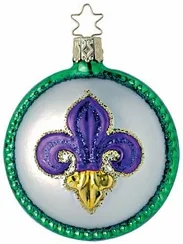 Fancy Fleur de lis Ornament by Inge Glas of Germany