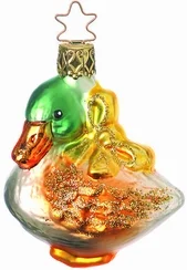 Fancy Mallard Duck Ornament by Inge Glas of Germany