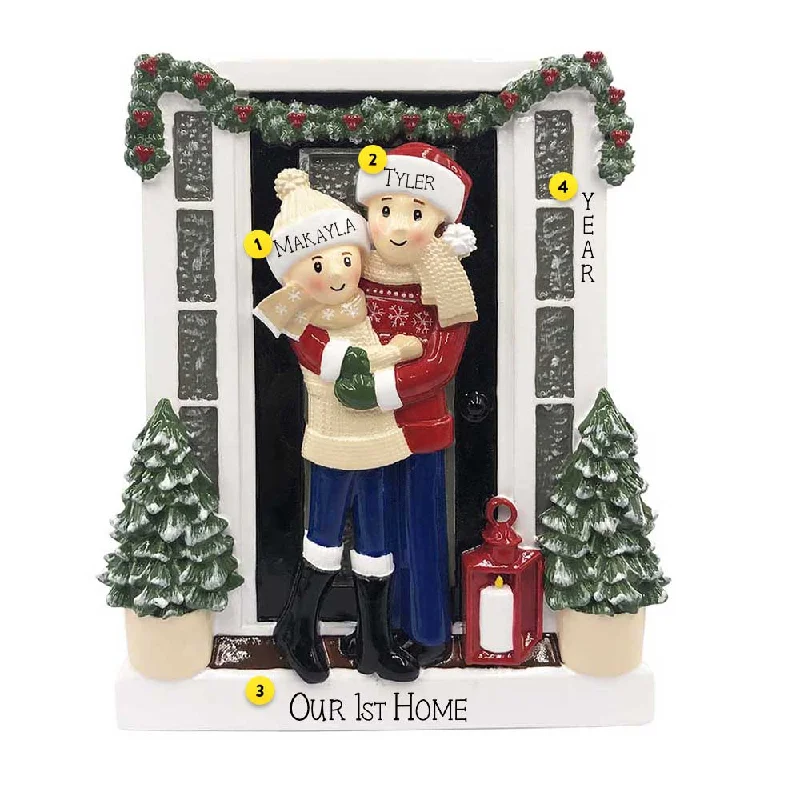 Personalized Christmas Home Couple Ornament