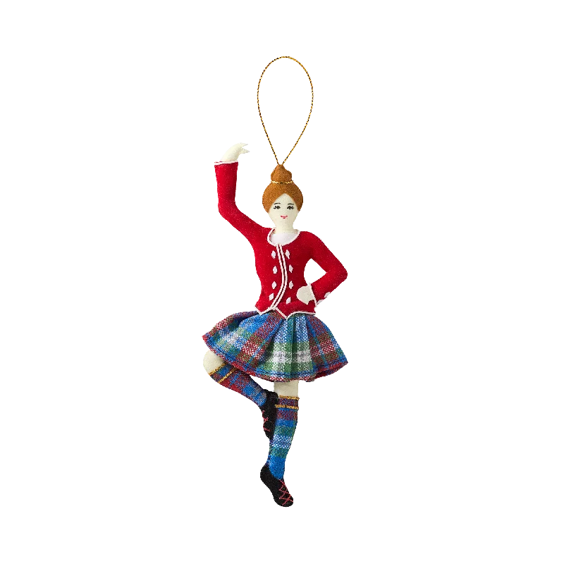 Female Highland Dancer Felt Ornament