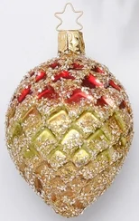 Festive Forest Pinecone Ornament by Inge Glas of Germany