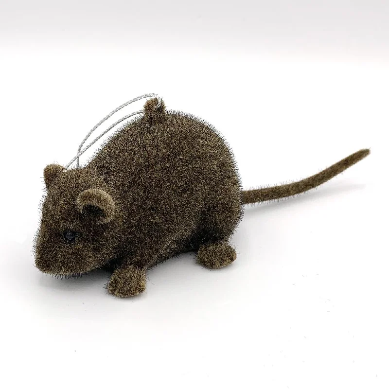 Mouse Flocked Ornament by Ino Schaller