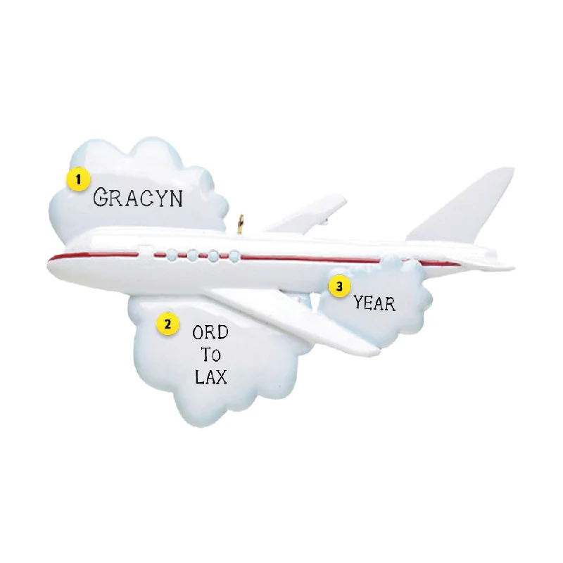 Personalized Airplane Ornament