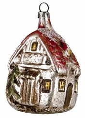 Forest House with Glitter Ornament by Marolin Manufaktur