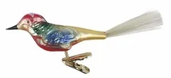 Formal Pheasant Ornament by Inge Glas of Germany