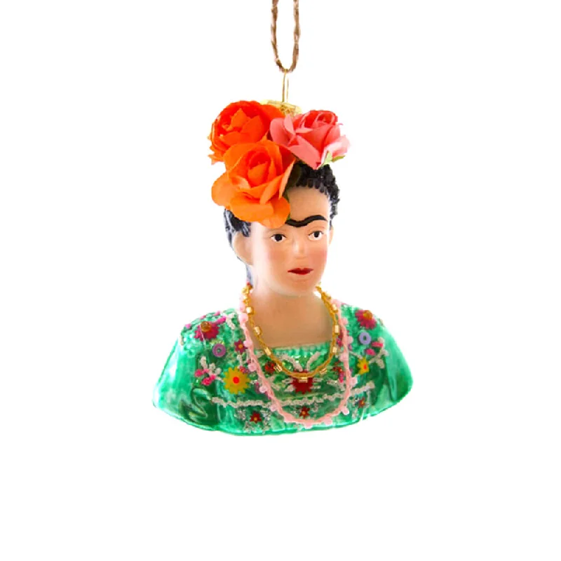 Frida Kahlo in Green Blouse Ornament 3"