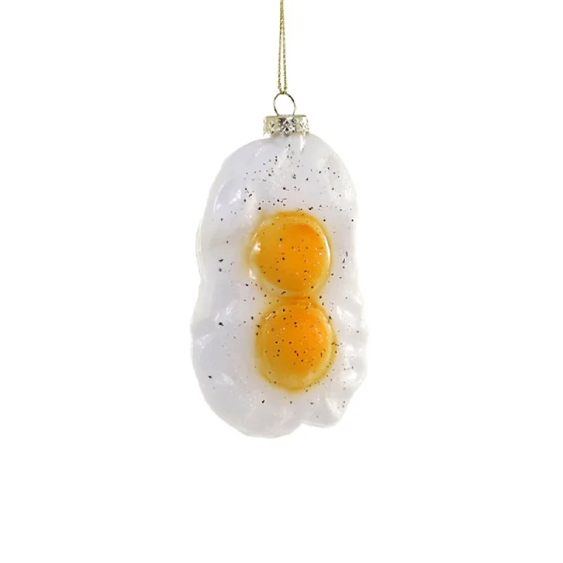 Fried Eggs Ornament 4.75"