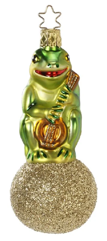 Froggy Tunes Ornament by Inge Glas of Germany