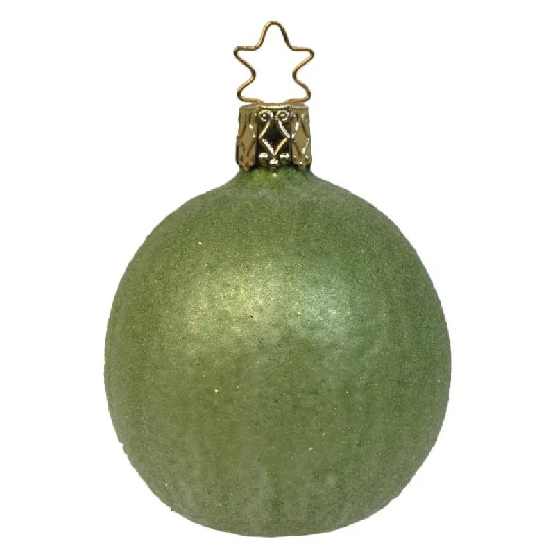 Frosted Lime Ornament by Inge Glas of Germany