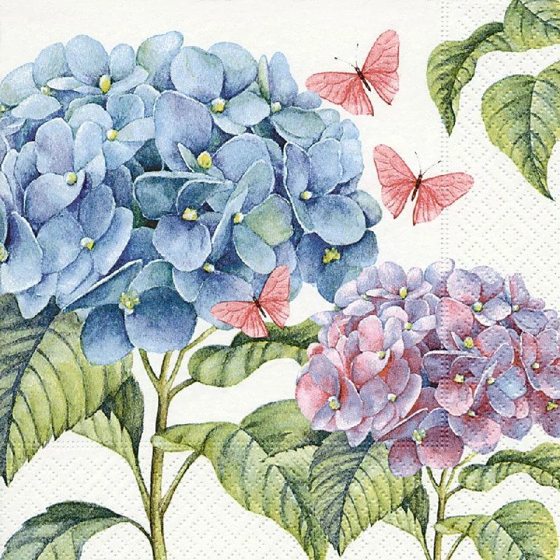 Gentle Hydrangea Paper Luncheon Napkins by Paper and Design GmbH