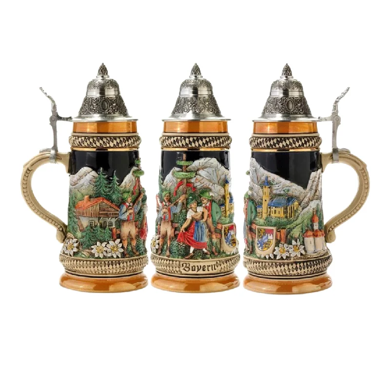 German Bavaria Stein, painted by King Werk GmbH and Co