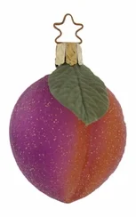 Glistening Plum Ornament by Inge Glas of Germany