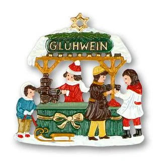 Gluhwein Stand Ornament by Kuehn Pewter