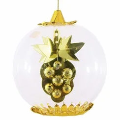 Grapes Foil Ornament, gold by Resl Lenz