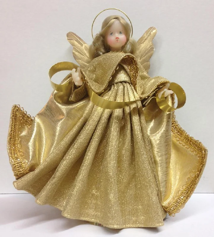 Gold Tulle Wax Angel by Margarete and Leonore Leidel in Iffeldorf