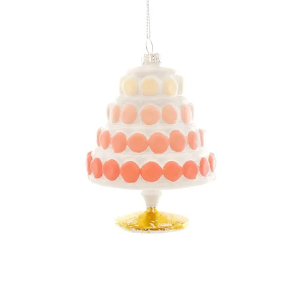 Gradient Macaron Cake Ornament 4.25"