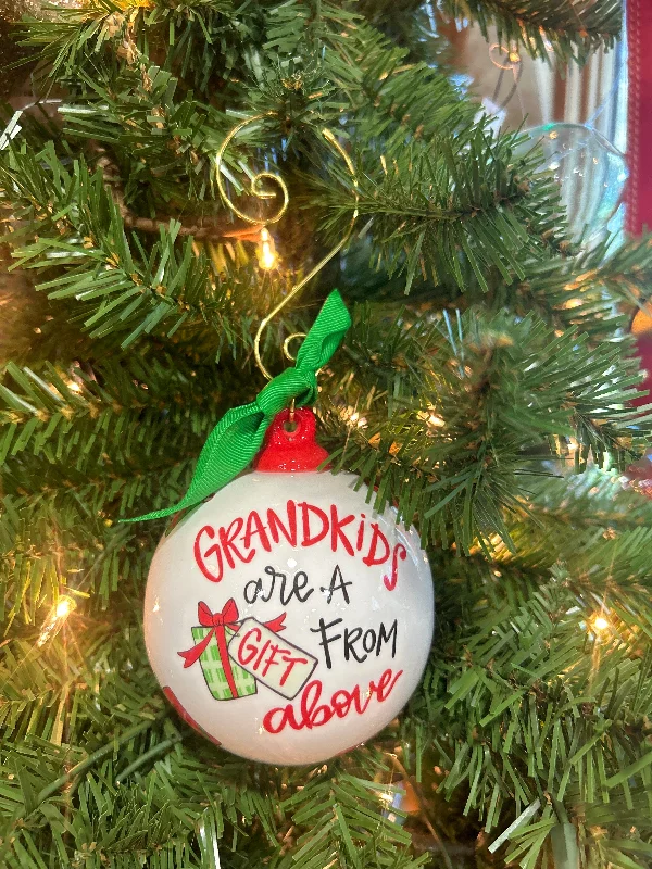 GRANDKIDS CERAMIC ORNAMENT