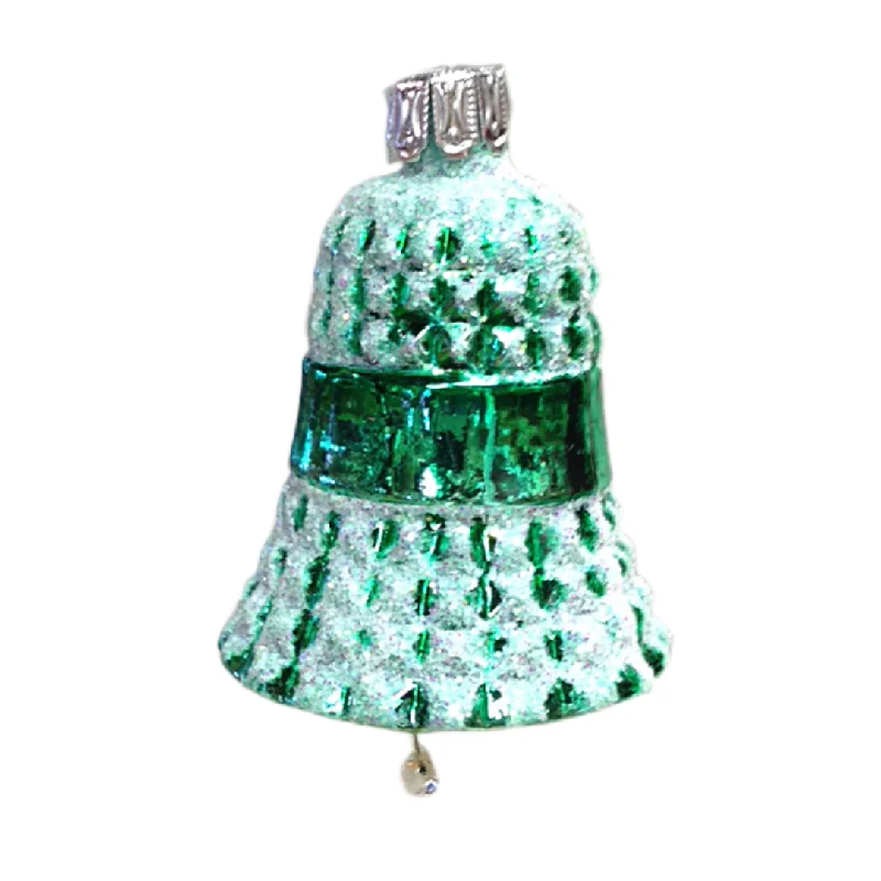 Waffled Bell, green by Glas Bartholmes