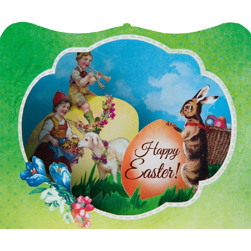 Happy Easter rabbits 3-D Card by Gespansterwald GmbH