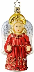 Heaven's Treasure Angel with Swarovski Crystals Ornament by Inge Glas of Germany