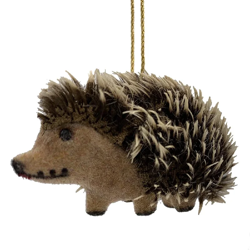 Hedgehog Flocked Ornament by Ino Schaller