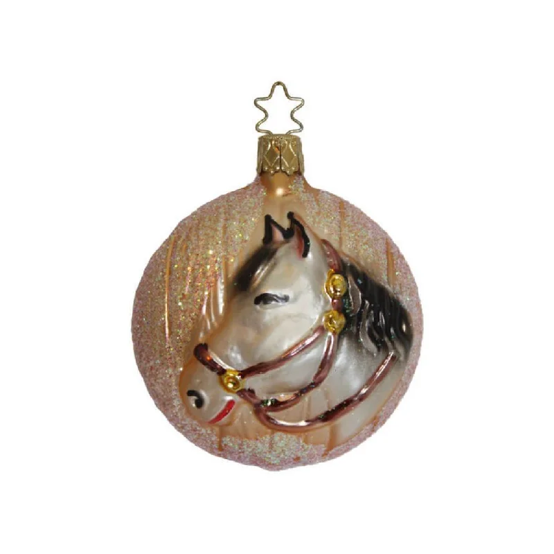 Hitchin' Post Horse Ornament by Inge Glas of Germany