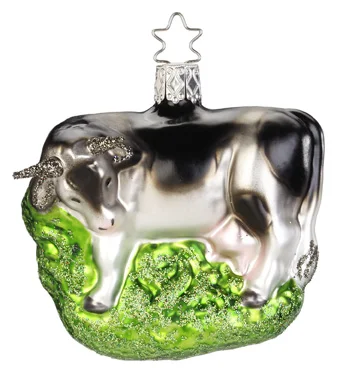 Holstein Cow Ornament by Inge Glas of Germany