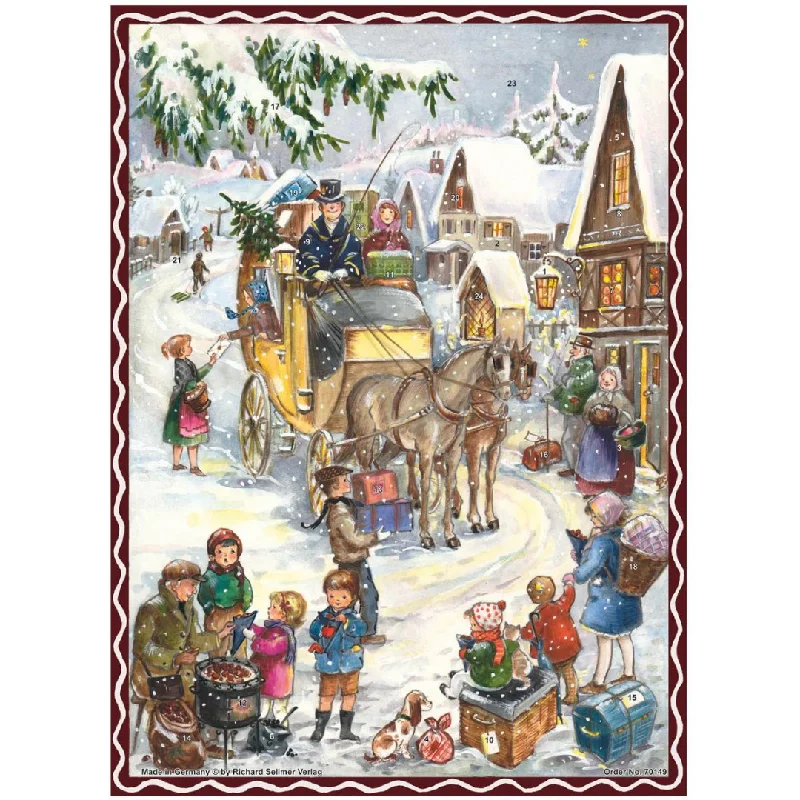 Horse and Carriage Advent Calendar by Richard Sellmer Verlag