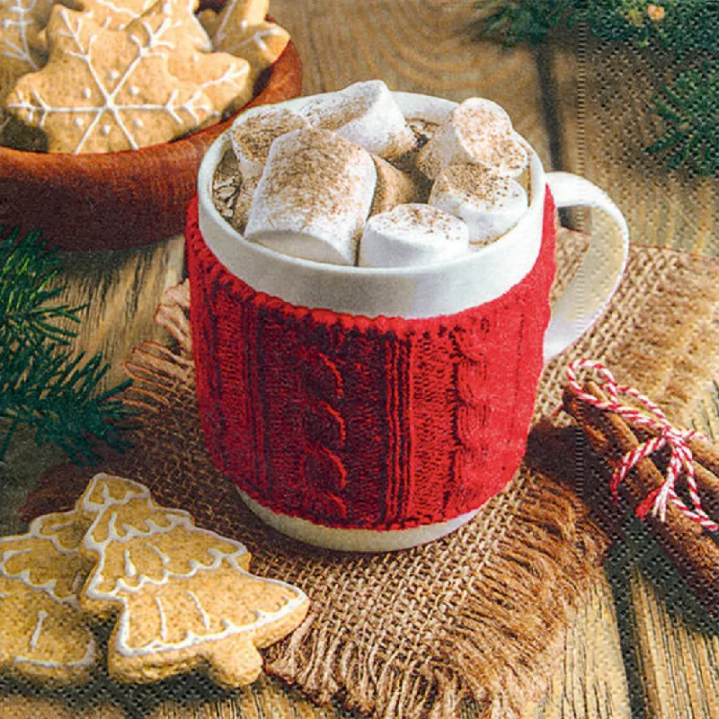 Hot Chocolate Cocktail Size Paper Napkins