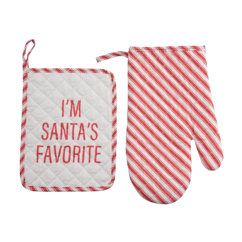 I’m Santa’s Favorite Pot Holders Set of 2